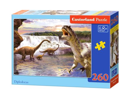 Castorland puzzle Dinosauri: Diplodocus - 260 dielikov