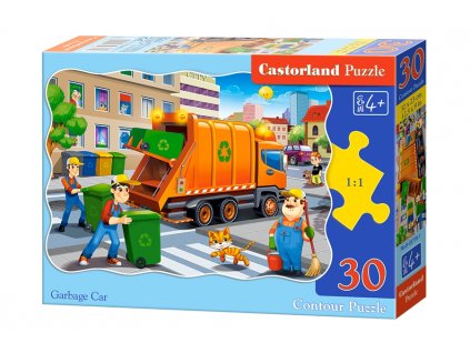 Castorland detské puzzle Smetiarske auto 30 dielikov