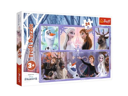 treflmaxi puzzle frozn 24 dielikov