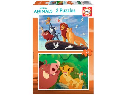 Educa puzzle Leví Kráľ 2x48 dielikov
