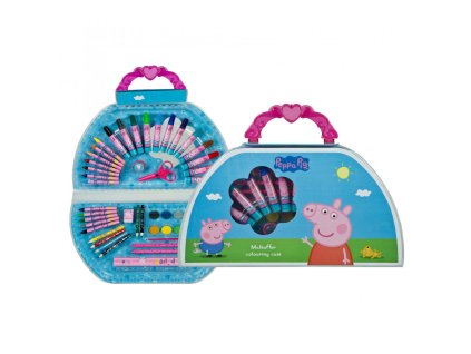 Kreatívny kufrík prasiatko Peppa 50 ks