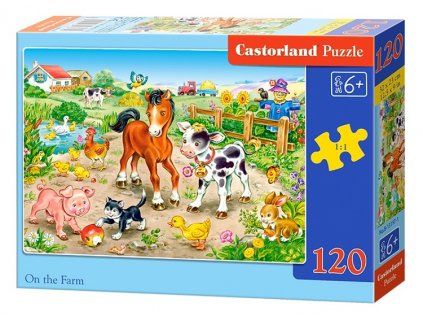 Castorland puzzle Na Farme 120 dielikov