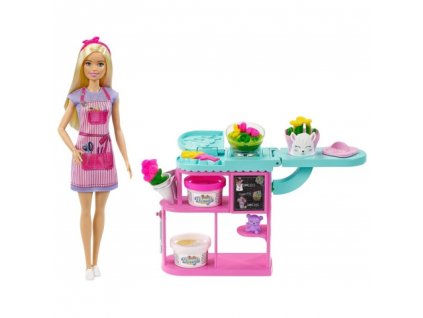 Bábika Barbie povolania - Kvetinárka