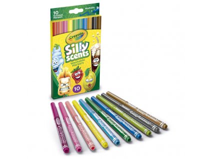 Crayola Silly Scent - Fixky pastelové 10 ks