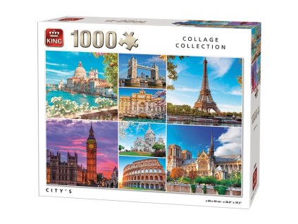 King puzzle Koláž Pamiatky 1000 dielikov