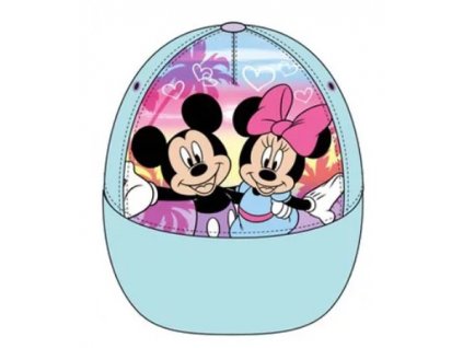 Šiltovka Mickey a Minnie bledomodrá veľ. 54 cm