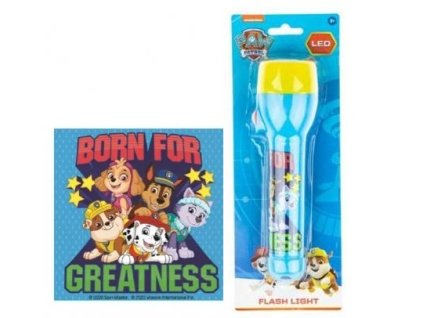 W&O LED baterka Paw Patrol - modrá plastová