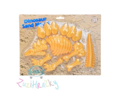 Jono Toys Formičky na piesok Dinosaurus 9 ks - žltý