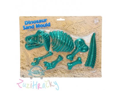 Jono Toys Formičky na piesok Dinosaurus 7 ks - zelený