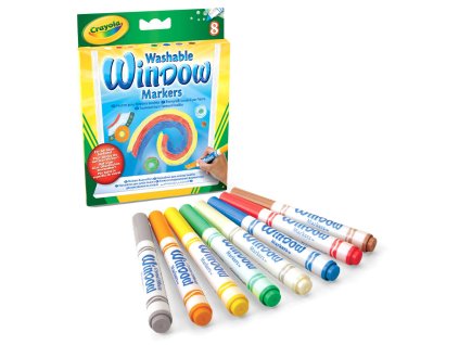 Crayola Fixky na okná 8 ks