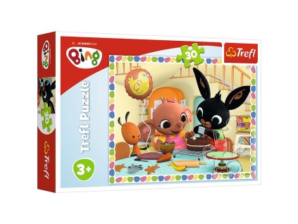 Trefl puzzle Bing pečie tortu 30 dielikov