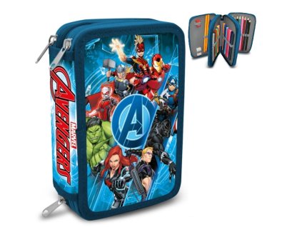 peracnik avengers 3 poschodovy s naplnou modry kstationery titulka