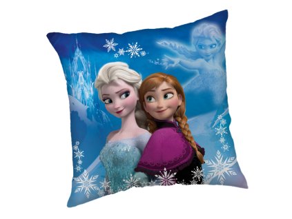 vankus frozen II anna a elsa modry 40 x 40 cm