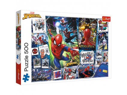 trelf puzzle spiderman plagaty 500 d