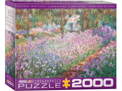 claude monet the artists garden puzzle 2000 d