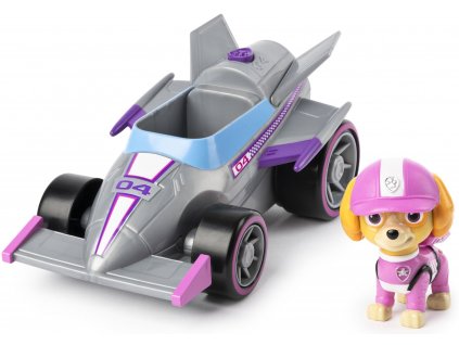 paw patrol skye a jej pretekárske auto