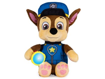 spin master paw patrol veľký uspávací plyšový chase s baterkou 31 cm