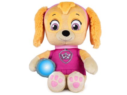 spin master paw patrol veľká uspávacia plyšová skye s baterkou 31 cm