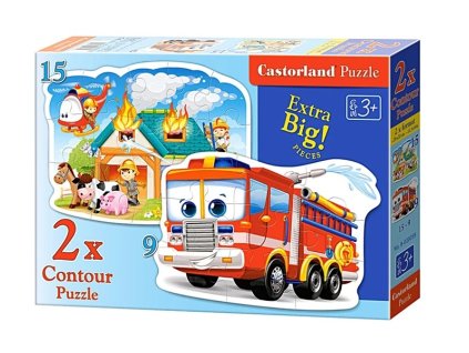 castorland puzzle hasici 9 + 15