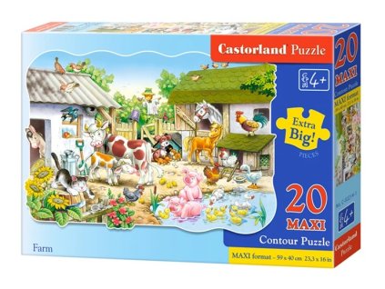 castorland puzzle farma 20 dielikov