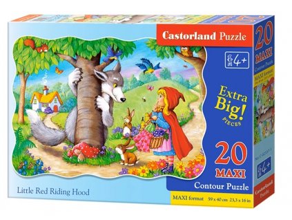 castorland puzzle cervena ciapocka 20 dielikov