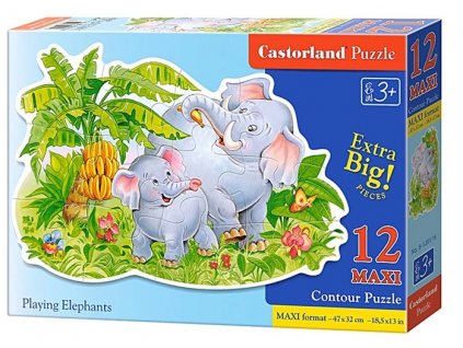 castorland puzzle slony 12 dielikov