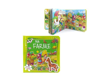 na farme kniha s puzzle