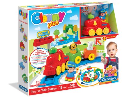 Clementoni Clemmy Plus Zábavný vláčik - chýbajú 2 zvieratká