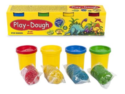 play dough modelina dinosauri 4 ks nahlad