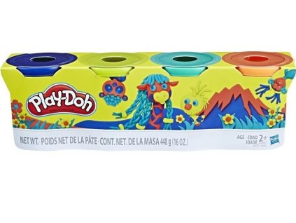 play doh modelina wild colors set 4 ks