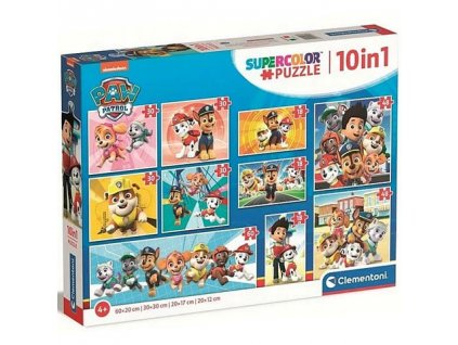 clementoni puzzle paw patrol 10v1 20270