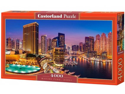 400195 marina pano dubai v noci puzzle 4000 dielikov