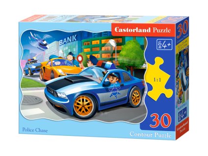 B 03785 castorland puzzle policia v akcii 30 dielikov