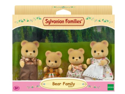 sylvanian figurky 5059 rodina medvedov balenie