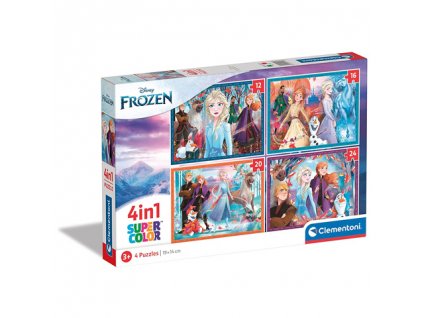 Clemntoni puzzle Frozen 2 4v1 12 16 20 24 dielikov