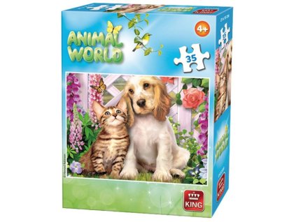 king puzzle pes a macka 35 dielikov