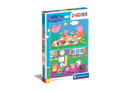 Clementoni puzzle prasiatko Peppa 2x60 dielikov