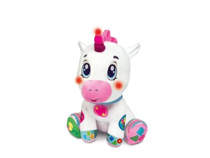 interaktivny plysovy jednorozec so zvukmi od clementoni
