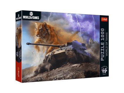 trefl puzzle premium world of tanks tank tiger ii 1000 dielikov
