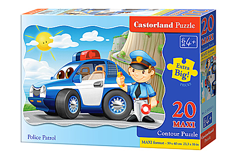 Castorland detské Maxi puzzle Policajt 20 dielikov
