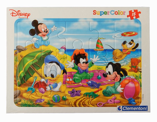 Clementoni SuperColor Disney Babies Pláž 15 dielikov