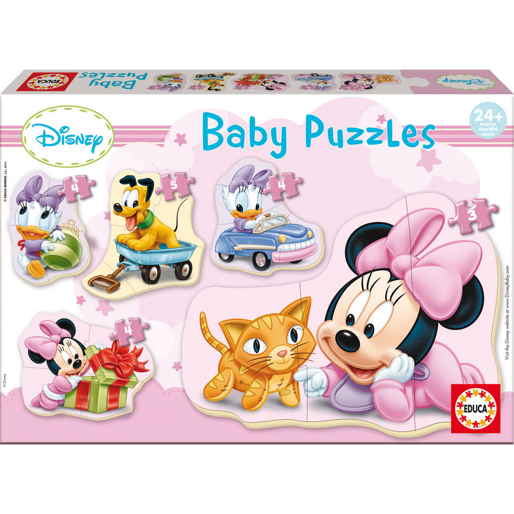 Educa baby dětské puzzle Baby Minnie 15612 barevné