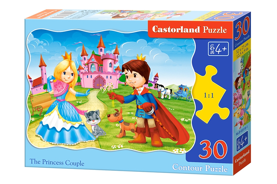 Castorland detské puzzle Princ a princezná 30 dielikov