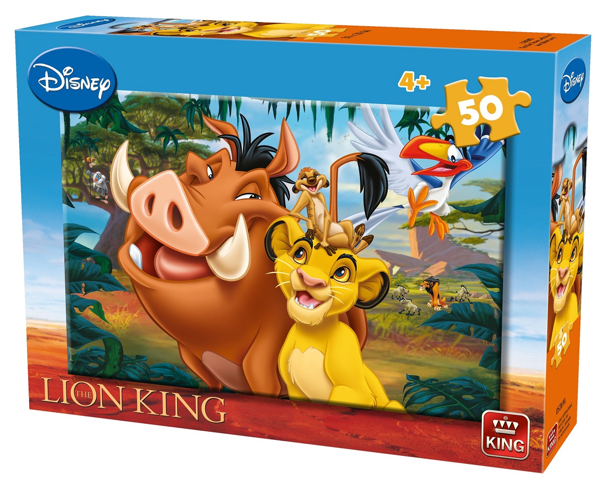 King puzzle Leví kráľ 50 dielikov