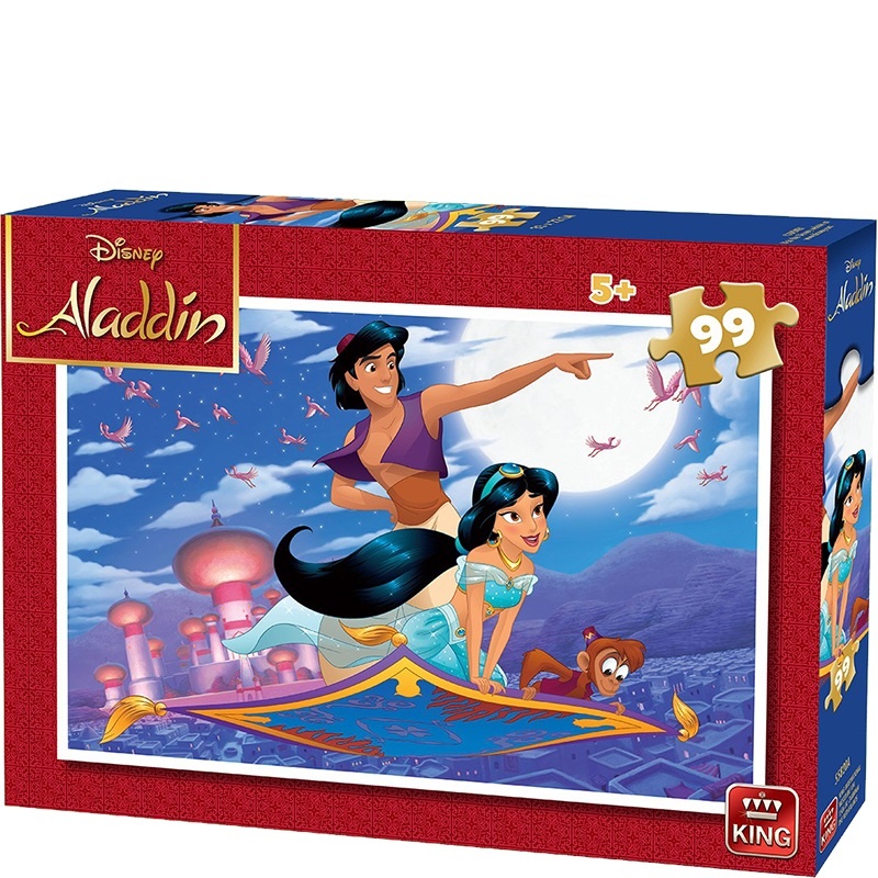 King puzzle Aladin na koberci 99 dielikov