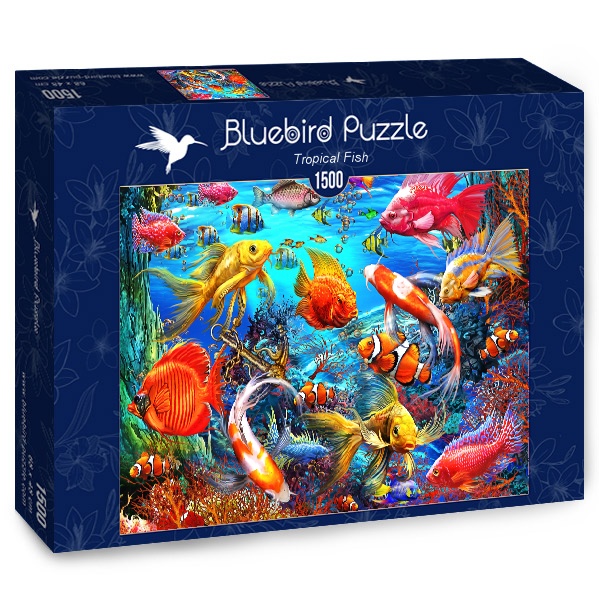 Bluebird puzzle Tropické ryby 1500 dielikov