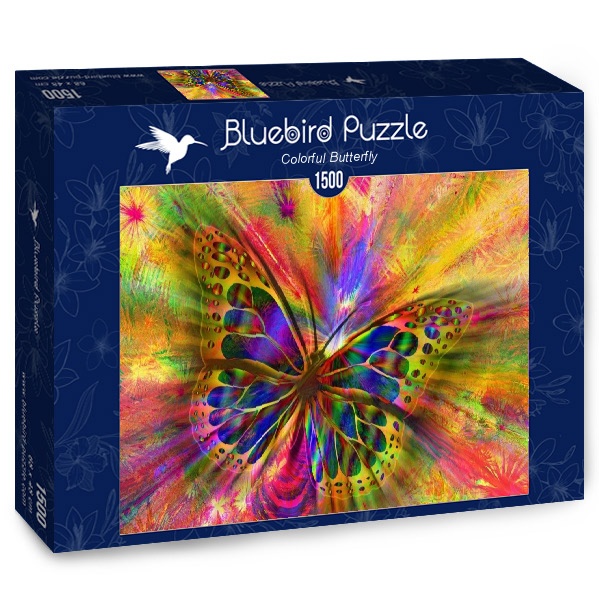 Bluebird puzzle Farebný motýľ 1500 dielikov