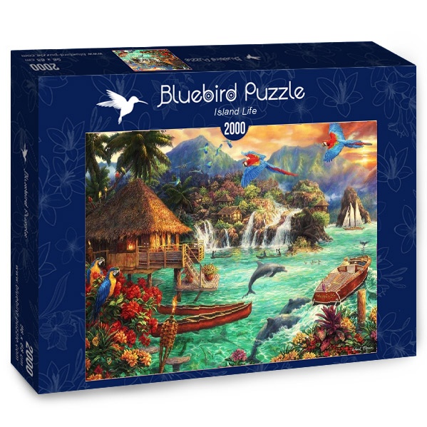 Bluebird puzzle Život na ostrove 2000 dielikov