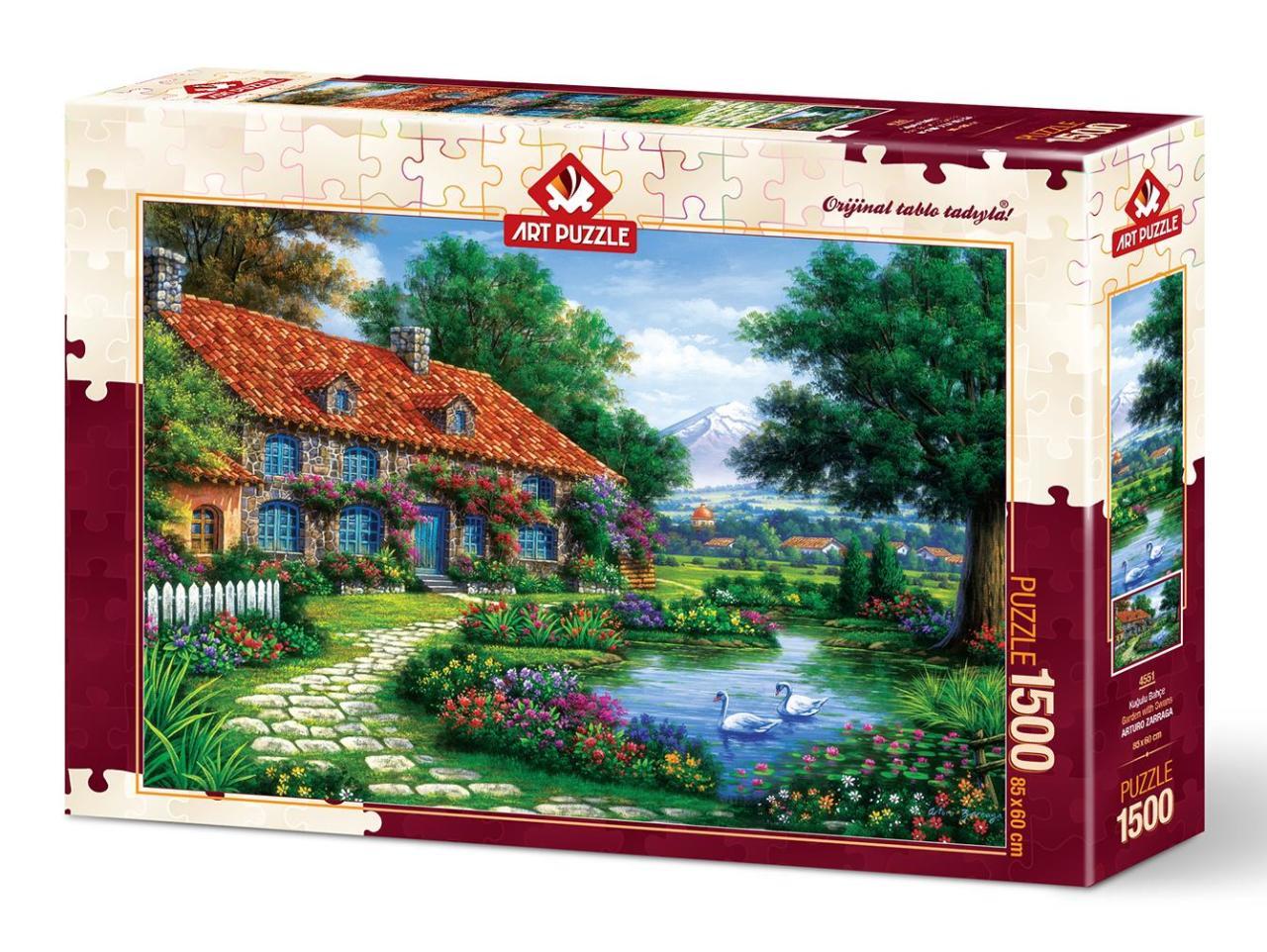 Art Puzzle Domček so záhradou 1500 dielikov