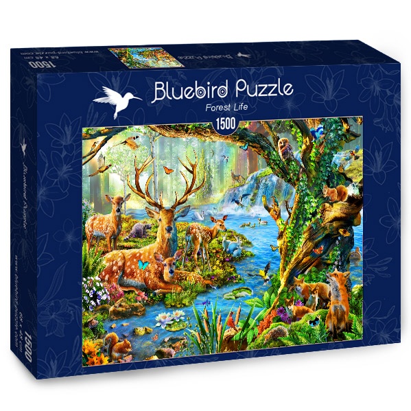 Bluebird puzzle Život v lese 1500 dielikov